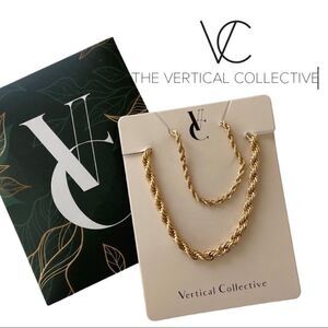 Vertical Collective “Vera Braided Necklace Set” • NWT